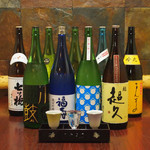 Sushi Tobikome - 各種日本酒、きき酒のみくらべもあります