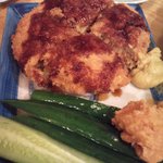 大露路 - メンチに味噌キュウ