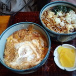 そば処 名古屋 - カツ丼たぬきセット