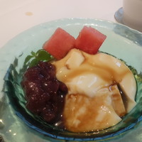 銀座アスター 本店 - 豆乳プリン黒蜜かけ