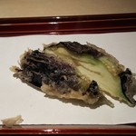 てんぷら 近藤 - 新潟県産の丸茄子