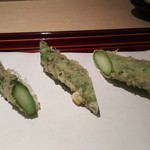 てんぷら 近藤 - 青森産アスパラ