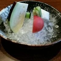肉家かぐら - 最初の生野菜
