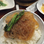 金葉 - 麻婆春雨。思わずご飯を頼んでしまいました！