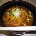 信越そば - カレーうどんハム天替え 470yen也