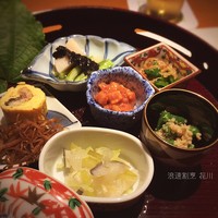 浪速割烹 㐂川 - ( ；´Д｀)アテいろいろ✨氷頭なますと毛馬胡瓜が絶品♡
                    #日本酒くだせぇ~
                    #3代目がどんどん注いでくれますw
                    #法善寺横丁パトロール