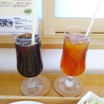 Pino - アイスコーヒーとアイスティー