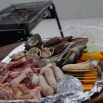 피오레 시마 - プールサイドでBBQ