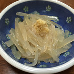 あさの食堂 - お通し／真イカ刺し