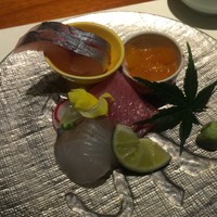 島之内 一陽 - お造り：いしかれい、あじ