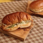 パンの田島 - カツサンド　ものすごいボリューム＠＠