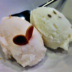 Bistroフルフル - シャーベット２種盛りあわせ（ライチ・八角＆ういきょう）（２０１６年６月）