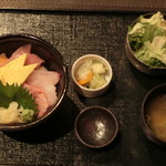 旬庵 - ’16、6、16 海鮮丼定食です。