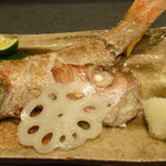 和風花紋 - 地元であがったノドクロ塩焼