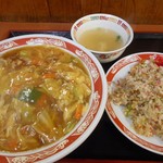 中華飯店 大文字 - タール麺＆小炒飯セット 2016.6