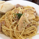 コンシールカフェ・サクラガオカ - 豚バラ肉とたけのこのペペロンチーノ（980円）