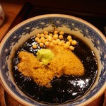 江戸前 寿し政 - 海苔の茶碗蒸し。中にはホタテ貝