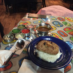 curry restaurant BRUNO - 国産粗挽きハンバーグカレー＋薬味