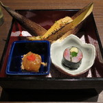 銀座 あまくさ 青山外苑 - 先付 前菜三種
