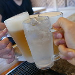 ろばたやき山ろく - わたしは炭酸水で