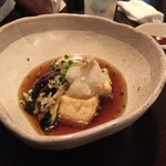 町屋 - 茄子と豆腐の揚げ出汁 2016.06再訪