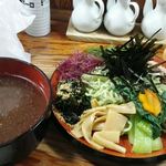 なにや - 2016年6月　つけ麺900円（ポリ袋内はお土産チャーシュー）