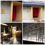 TTOAHISU - お洒落空間。壁画は福岡城の大手門。