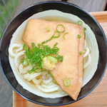 山越うどん - かけそのまま+お揚げ