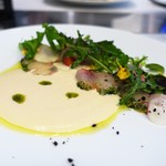 シャンペトル - イサキのマリネ、サラダ仕立て　　　　　　　　　　
　カブのソース