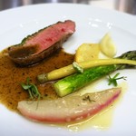 シャンペトル - 仏産　仔鴨のロティ　オリーブのソース
