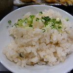 葉山 わさび - ご飯は白米か混ぜご飯か選べます。私は混ぜご飯で。