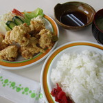 とらや - 鳥天定食 850円