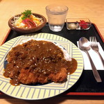 とんかつ梅乃家 - ロースかつカレー大盛