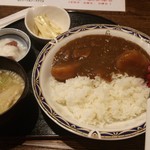 おにぎり屋 こころ - カレー定食(500円)です。