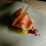 ヒカリヤ ニシ - クリームチーズと生姜、苺とラズベリーソース