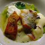 ヒカリヤ ニシ - 北寄貝と胡瓜とサヨリ