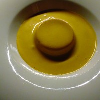 ヒカリヤ ニシ - 白レバーのプリンと海老のソース