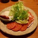 手打蕎麦 とし庵 - フルーツトマトと新玉ドレ