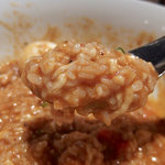 アジトイズム - カレーまぜそばajito風（800円）＋〆のリゾット（200円）