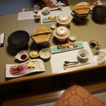 温泉三昧の宿 四万たむら - [料理] 華会席『早苗』全景♪ｗ