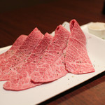 和牛みすじの焼きしゃぶ(ポン酢)☆