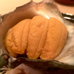 まき村 - 2016/5_堂ヶ島のサザエに北海道の雲丹を詰めて