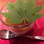 天ぷら 元吉 - H28.6 マンゴーと牛乳プリン