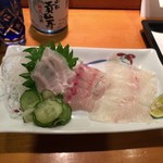 勇ずし - 天然平目造り
      島あじ造り