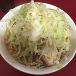 ラーメン二郎 - 小ラーメン+ニンニク+ヤサイ(160616)