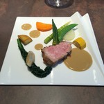 ル ボークープ - 山形県平田牧場の金華豚のロースのロースト　マスタードソース 2016-6