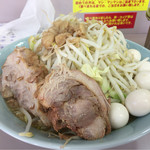 立川マシマシ - 小ラーメン＋うずら＋玉ねぎ(油少なめ)