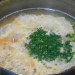 ふく楽舎 - ふく雑炊 2016.5