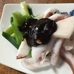 大甚 - いかのぬた。味噌は酢味噌ではなく、勿論八丁味噌