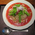 手打ち蕎麦 三乗 - 夏季限定 完熟トマト蕎麦1,500円＜2016年6月＞